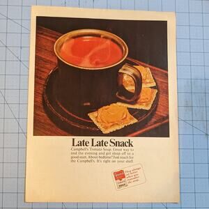 Vintage Print Ad 1965 Campbell's Tomato Soup